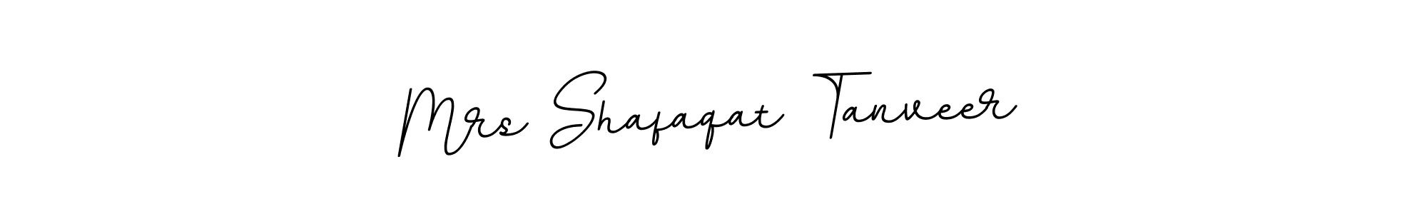 The best way (BallpointsItalic-DORy9) to make a short signature is to pick only two or three words in your name. The name Mrs Shafaqat Tanveer include a total of six letters. For converting this name. Mrs Shafaqat Tanveer signature style 11 images and pictures png