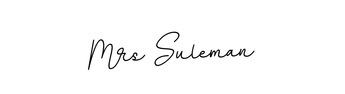 How to make Mrs Suleman name signature. Use BallpointsItalic-DORy9 style for creating short signs online. This is the latest handwritten sign. Mrs Suleman signature style 11 images and pictures png