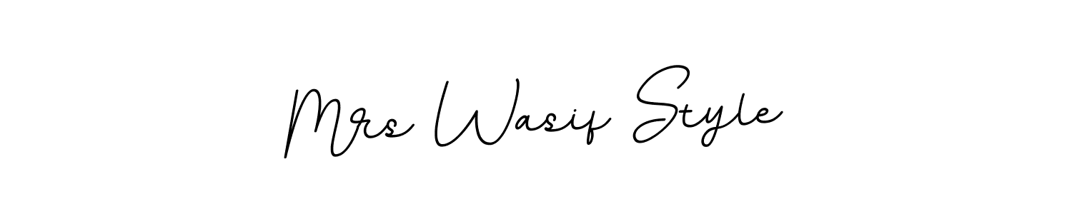 Use a signature maker to create a handwritten signature online. With this signature software, you can design (BallpointsItalic-DORy9) your own signature for name Mrs Wasif Style. Mrs Wasif Style signature style 11 images and pictures png