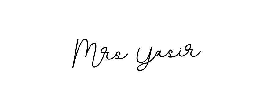The best way (BallpointsItalic-DORy9) to make a short signature is to pick only two or three words in your name. The name Mrs Yasir include a total of six letters. For converting this name. Mrs Yasir signature style 11 images and pictures png