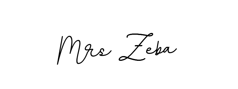 Mrs Zeba stylish signature style. Best Handwritten Sign (BallpointsItalic-DORy9) for my name. Handwritten Signature Collection Ideas for my name Mrs Zeba. Mrs Zeba signature style 11 images and pictures png