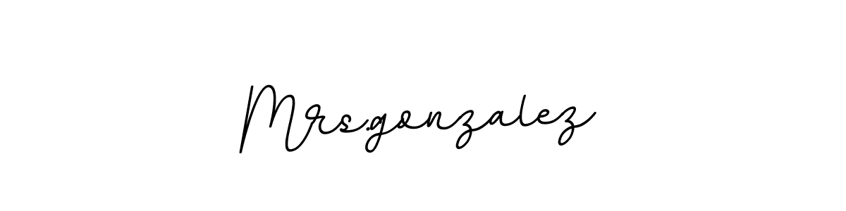 Create a beautiful signature design for name Mrs.gonzalez. With this signature (BallpointsItalic-DORy9) fonts, you can make a handwritten signature for free. Mrs.gonzalez signature style 11 images and pictures png