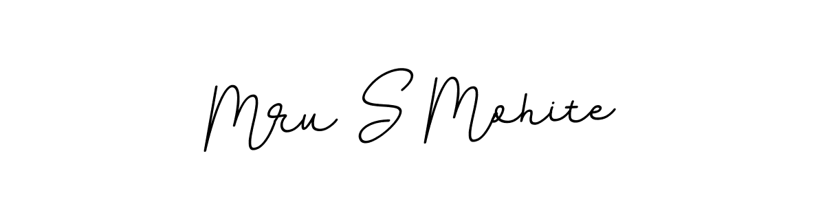 Create a beautiful signature design for name Mru S Mohite. With this signature (BallpointsItalic-DORy9) fonts, you can make a handwritten signature for free. Mru S Mohite signature style 11 images and pictures png