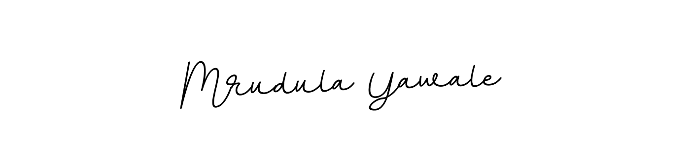 How to make Mrudula Yawale name signature. Use BallpointsItalic-DORy9 style for creating short signs online. This is the latest handwritten sign. Mrudula Yawale signature style 11 images and pictures png