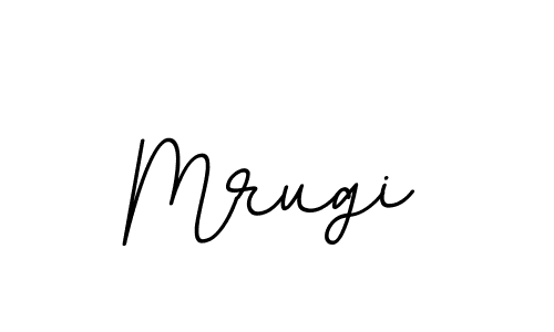 Create a beautiful signature design for name Mrugi. With this signature (BallpointsItalic-DORy9) fonts, you can make a handwritten signature for free. Mrugi signature style 11 images and pictures png