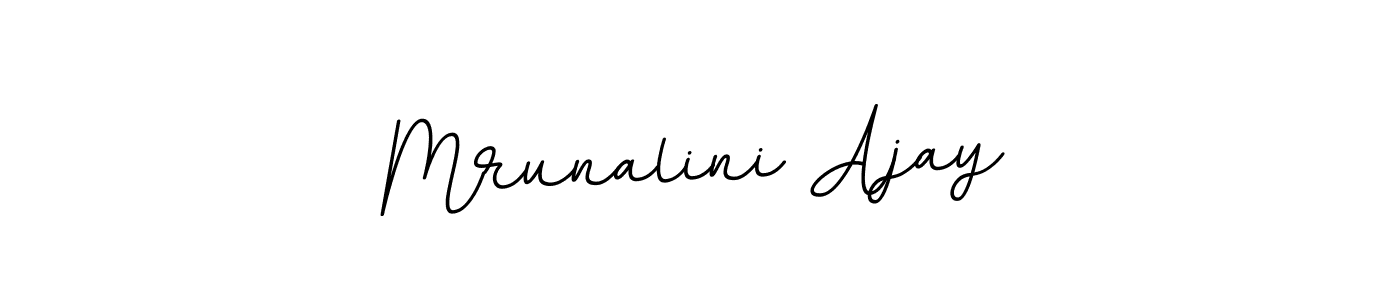This is the best signature style for the Mrunalini Ajay name. Also you like these signature font (BallpointsItalic-DORy9). Mix name signature. Mrunalini Ajay signature style 11 images and pictures png