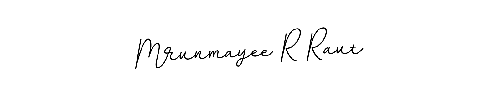 Use a signature maker to create a handwritten signature online. With this signature software, you can design (BallpointsItalic-DORy9) your own signature for name Mrunmayee R Raut. Mrunmayee R Raut signature style 11 images and pictures png