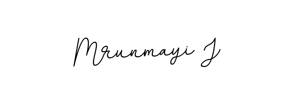 Mrunmayi J stylish signature style. Best Handwritten Sign (BallpointsItalic-DORy9) for my name. Handwritten Signature Collection Ideas for my name Mrunmayi J. Mrunmayi J signature style 11 images and pictures png