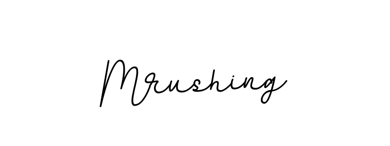 The best way (BallpointsItalic-DORy9) to make a short signature is to pick only two or three words in your name. The name Mrushing include a total of six letters. For converting this name. Mrushing signature style 11 images and pictures png