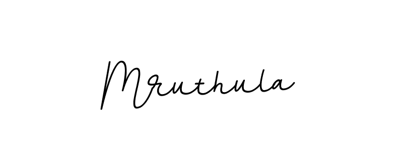 Use a signature maker to create a handwritten signature online. With this signature software, you can design (BallpointsItalic-DORy9) your own signature for name Mruthula. Mruthula signature style 11 images and pictures png