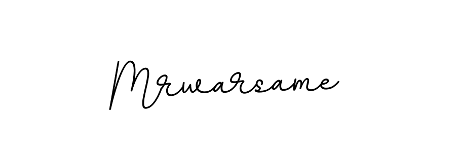 How to make Mrwarsame name signature. Use BallpointsItalic-DORy9 style for creating short signs online. This is the latest handwritten sign. Mrwarsame signature style 11 images and pictures png