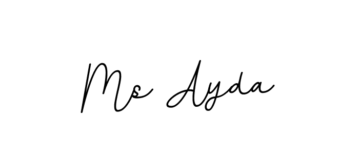 Make a beautiful signature design for name Ms Ayda. With this signature (BallpointsItalic-DORy9) style, you can create a handwritten signature for free. Ms Ayda signature style 11 images and pictures png