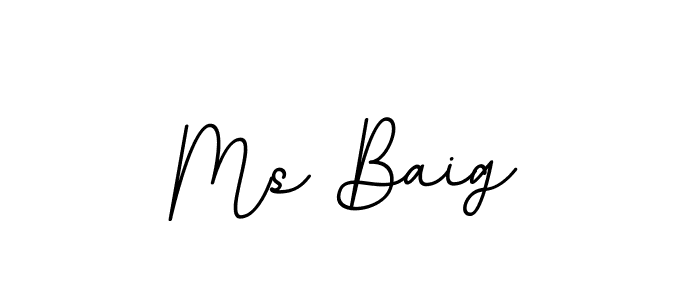 This is the best signature style for the Ms Baig name. Also you like these signature font (BallpointsItalic-DORy9). Mix name signature. Ms Baig signature style 11 images and pictures png