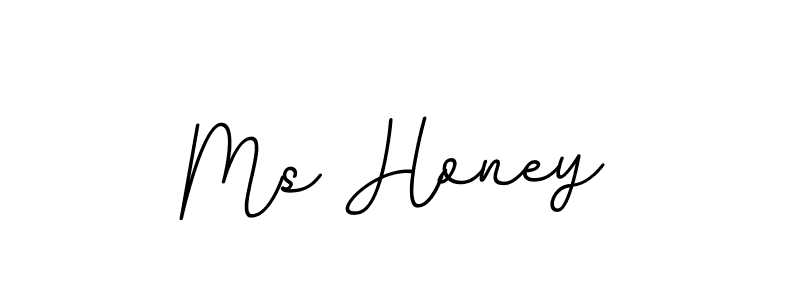 Use a signature maker to create a handwritten signature online. With this signature software, you can design (BallpointsItalic-DORy9) your own signature for name Ms Honey. Ms Honey signature style 11 images and pictures png