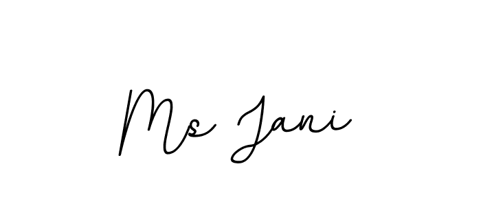 Create a beautiful signature design for name Ms Jani. With this signature (BallpointsItalic-DORy9) fonts, you can make a handwritten signature for free. Ms Jani signature style 11 images and pictures png