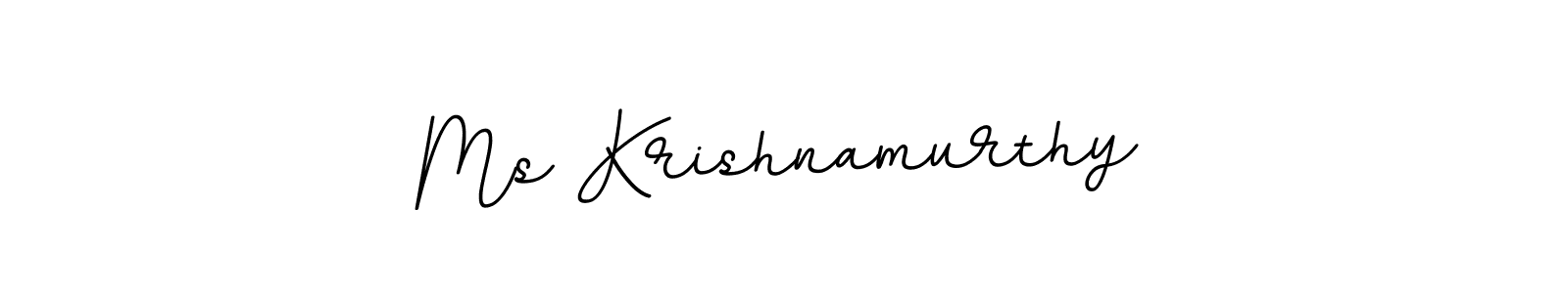 Ms Krishnamurthy stylish signature style. Best Handwritten Sign (BallpointsItalic-DORy9) for my name. Handwritten Signature Collection Ideas for my name Ms Krishnamurthy. Ms Krishnamurthy signature style 11 images and pictures png