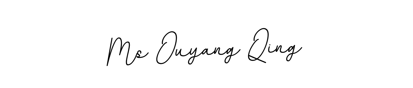 BallpointsItalic-DORy9 is a professional signature style that is perfect for those who want to add a touch of class to their signature. It is also a great choice for those who want to make their signature more unique. Get Ms Ouyang Qing name to fancy signature for free. Ms Ouyang Qing signature style 11 images and pictures png