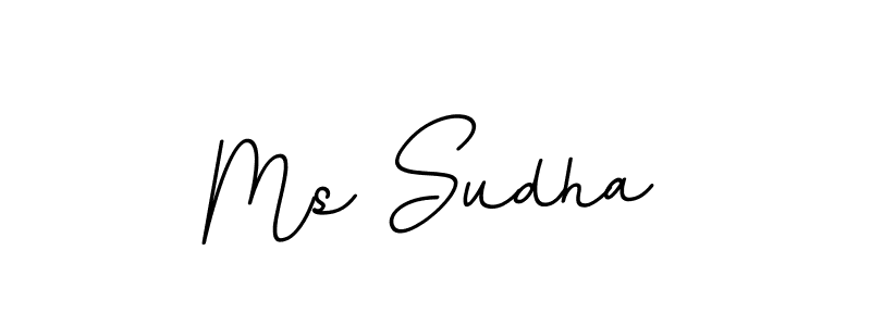Ms Sudha stylish signature style. Best Handwritten Sign (BallpointsItalic-DORy9) for my name. Handwritten Signature Collection Ideas for my name Ms Sudha. Ms Sudha signature style 11 images and pictures png