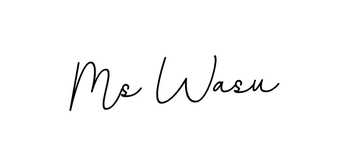 How to make Ms Wasu signature? BallpointsItalic-DORy9 is a professional autograph style. Create handwritten signature for Ms Wasu name. Ms Wasu signature style 11 images and pictures png