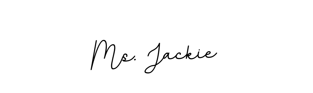 Design your own signature with our free online signature maker. With this signature software, you can create a handwritten (BallpointsItalic-DORy9) signature for name Ms. Jackie. Ms. Jackie signature style 11 images and pictures png