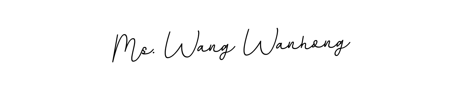 Ms. Wang Wanhong stylish signature style. Best Handwritten Sign (BallpointsItalic-DORy9) for my name. Handwritten Signature Collection Ideas for my name Ms. Wang Wanhong. Ms. Wang Wanhong signature style 11 images and pictures png