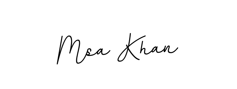 Msa Khan stylish signature style. Best Handwritten Sign (BallpointsItalic-DORy9) for my name. Handwritten Signature Collection Ideas for my name Msa Khan. Msa Khan signature style 11 images and pictures png