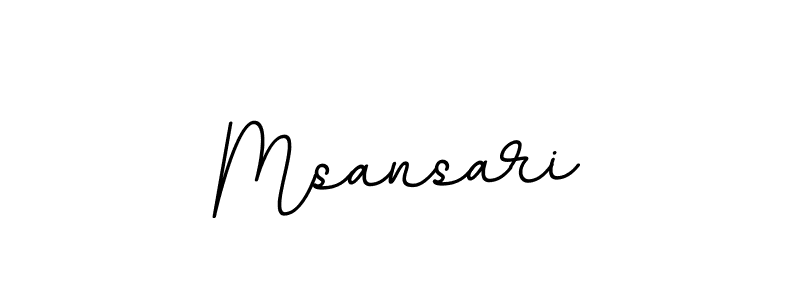 How to make Msansari name signature. Use BallpointsItalic-DORy9 style for creating short signs online. This is the latest handwritten sign. Msansari signature style 11 images and pictures png
