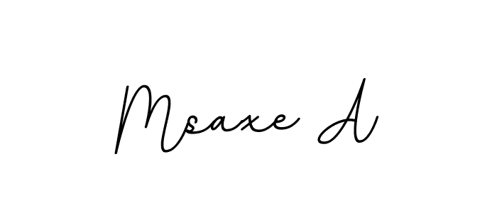Msaxe A stylish signature style. Best Handwritten Sign (BallpointsItalic-DORy9) for my name. Handwritten Signature Collection Ideas for my name Msaxe A. Msaxe A signature style 11 images and pictures png