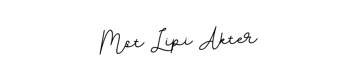 Create a beautiful signature design for name Mst Lipi Akter. With this signature (BallpointsItalic-DORy9) fonts, you can make a handwritten signature for free. Mst Lipi Akter signature style 11 images and pictures png