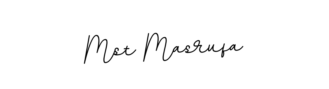 Use a signature maker to create a handwritten signature online. With this signature software, you can design (BallpointsItalic-DORy9) your own signature for name Mst Masrufa. Mst Masrufa signature style 11 images and pictures png
