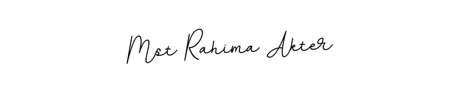 Design your own signature with our free online signature maker. With this signature software, you can create a handwritten (BallpointsItalic-DORy9) signature for name Mst Rahima Akter. Mst Rahima Akter signature style 11 images and pictures png