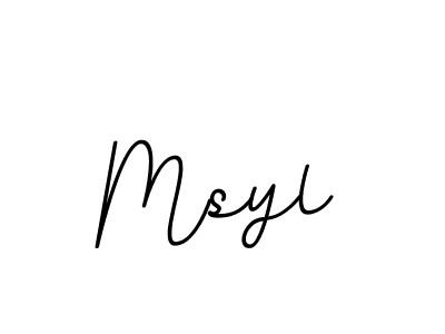 You should practise on your own different ways (BallpointsItalic-DORy9) to write your name (Msyl) in signature. don't let someone else do it for you. Msyl signature style 11 images and pictures png