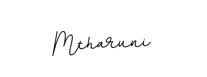 if you are searching for the best signature style for your name Mtharuni. so please give up your signature search. here we have designed multiple signature styles  using BallpointsItalic-DORy9. Mtharuni signature style 11 images and pictures png