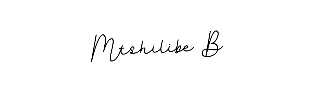 It looks lik you need a new signature style for name Mtshilibe B. Design unique handwritten (BallpointsItalic-DORy9) signature with our free signature maker in just a few clicks. Mtshilibe B signature style 11 images and pictures png