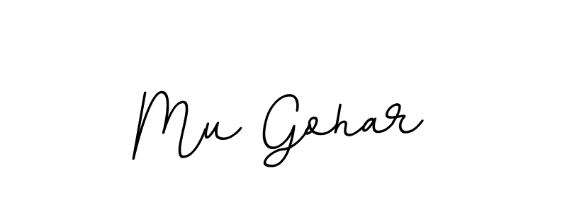 Use a signature maker to create a handwritten signature online. With this signature software, you can design (BallpointsItalic-DORy9) your own signature for name Mu Gohar. Mu Gohar signature style 11 images and pictures png