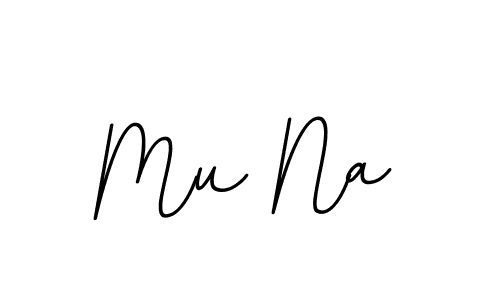 Design your own signature with our free online signature maker. With this signature software, you can create a handwritten (BallpointsItalic-DORy9) signature for name Mu Na. Mu Na signature style 11 images and pictures png