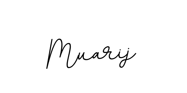 Use a signature maker to create a handwritten signature online. With this signature software, you can design (BallpointsItalic-DORy9) your own signature for name Muarij. Muarij signature style 11 images and pictures png