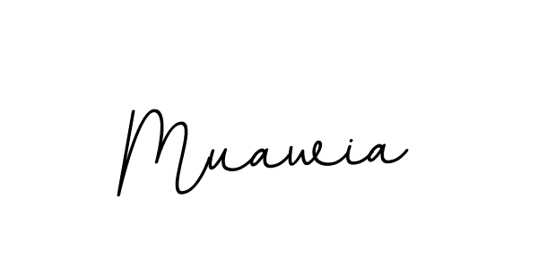 Use a signature maker to create a handwritten signature online. With this signature software, you can design (BallpointsItalic-DORy9) your own signature for name Muawia. Muawia signature style 11 images and pictures png