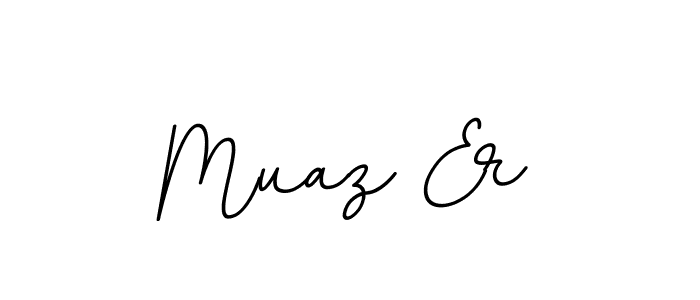 Muaz Er stylish signature style. Best Handwritten Sign (BallpointsItalic-DORy9) for my name. Handwritten Signature Collection Ideas for my name Muaz Er. Muaz Er signature style 11 images and pictures png