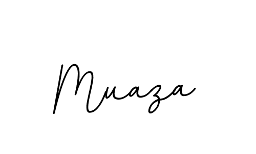 Design your own signature with our free online signature maker. With this signature software, you can create a handwritten (BallpointsItalic-DORy9) signature for name Muaza. Muaza signature style 11 images and pictures png