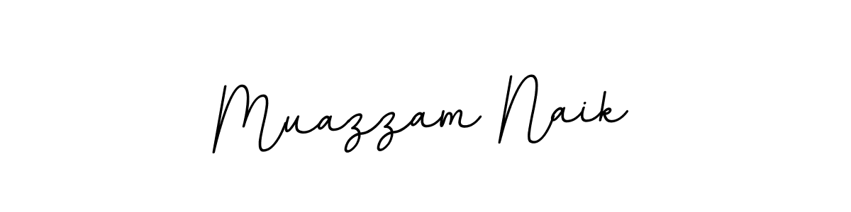 Make a beautiful signature design for name Muazzam Naik. With this signature (BallpointsItalic-DORy9) style, you can create a handwritten signature for free. Muazzam Naik signature style 11 images and pictures png