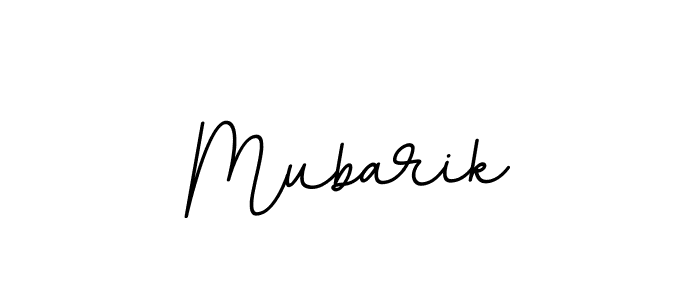 Design your own signature with our free online signature maker. With this signature software, you can create a handwritten (BallpointsItalic-DORy9) signature for name Mubarik. Mubarik signature style 11 images and pictures png