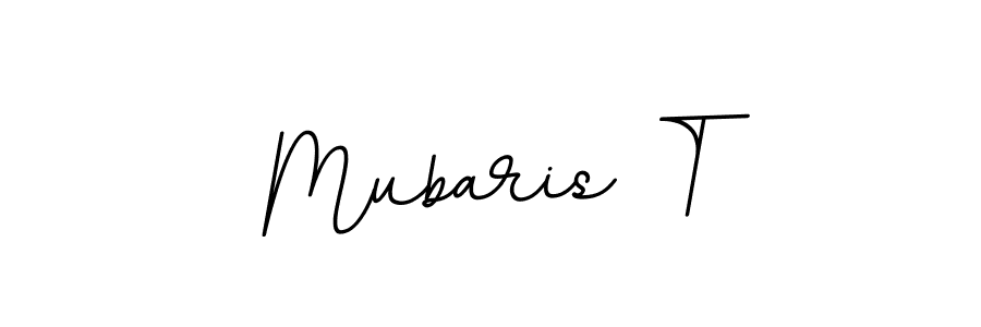 How to make Mubaris T name signature. Use BallpointsItalic-DORy9 style for creating short signs online. This is the latest handwritten sign. Mubaris T signature style 11 images and pictures png