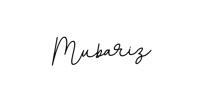 Create a beautiful signature design for name Mubariz. With this signature (BallpointsItalic-DORy9) fonts, you can make a handwritten signature for free. Mubariz signature style 11 images and pictures png
