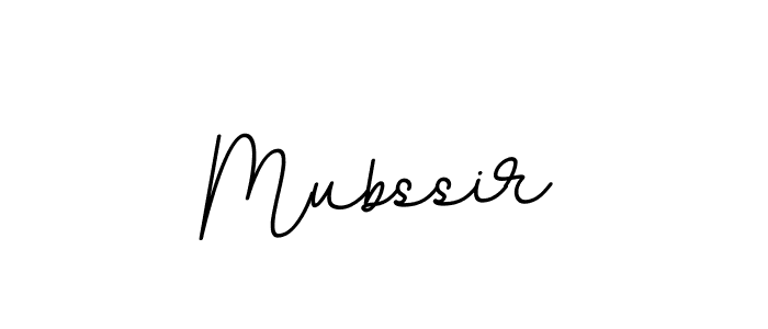 Design your own signature with our free online signature maker. With this signature software, you can create a handwritten (BallpointsItalic-DORy9) signature for name Mubssir. Mubssir signature style 11 images and pictures png