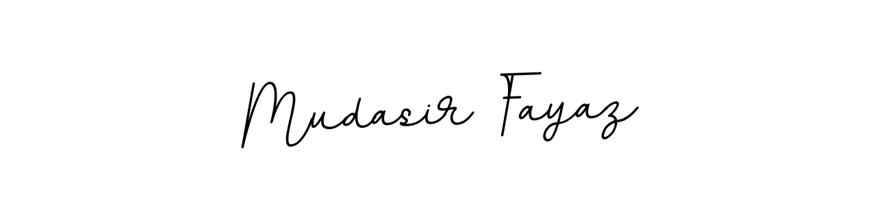 Mudasir Fayaz stylish signature style. Best Handwritten Sign (BallpointsItalic-DORy9) for my name. Handwritten Signature Collection Ideas for my name Mudasir Fayaz. Mudasir Fayaz signature style 11 images and pictures png