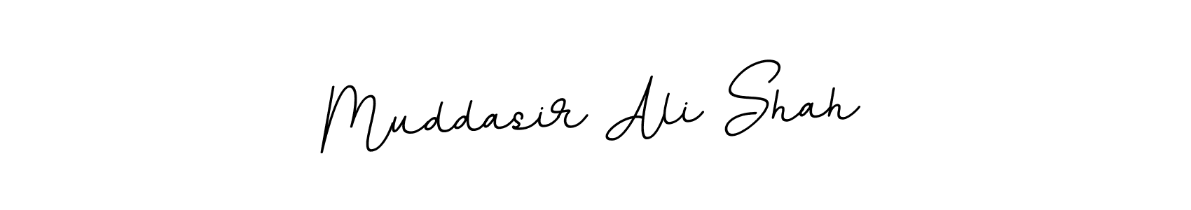 How to make Muddasir Ali Shah name signature. Use BallpointsItalic-DORy9 style for creating short signs online. This is the latest handwritten sign. Muddasir Ali Shah signature style 11 images and pictures png