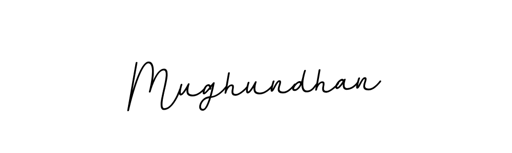 Make a beautiful signature design for name Mughundhan. With this signature (BallpointsItalic-DORy9) style, you can create a handwritten signature for free. Mughundhan signature style 11 images and pictures png