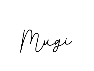 Create a beautiful signature design for name Mugi. With this signature (BallpointsItalic-DORy9) fonts, you can make a handwritten signature for free. Mugi signature style 11 images and pictures png