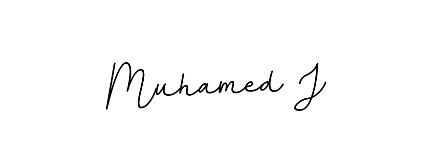 Design your own signature with our free online signature maker. With this signature software, you can create a handwritten (BallpointsItalic-DORy9) signature for name Muhamed J. Muhamed J signature style 11 images and pictures png